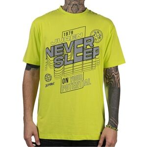 Sz Various never sleep graphic tee green